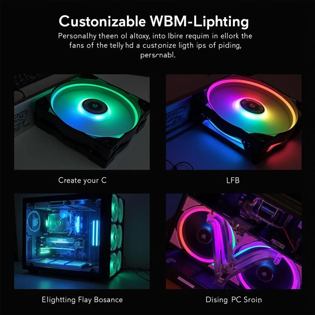 Fan Coolmoon V9: Customizable RGB Lighting