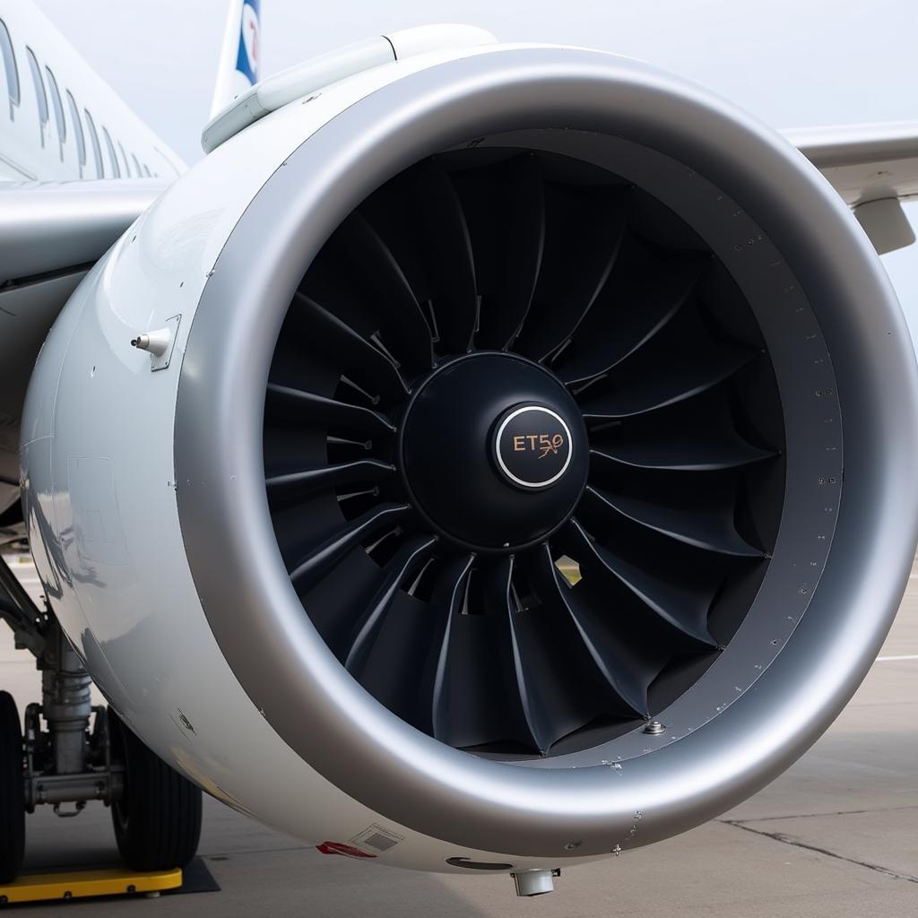 Fan Cowl on an Aircraft Engine