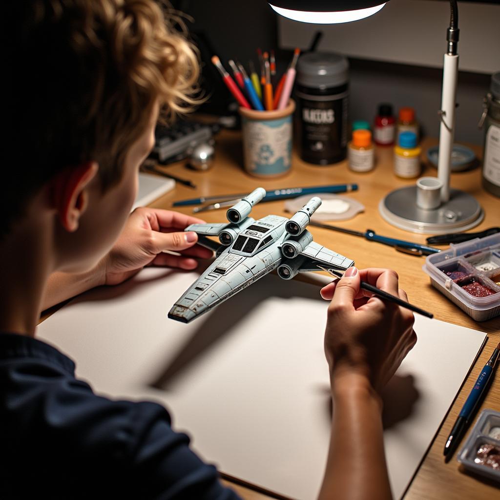 A Fan Crafting a Fandom Decor Project