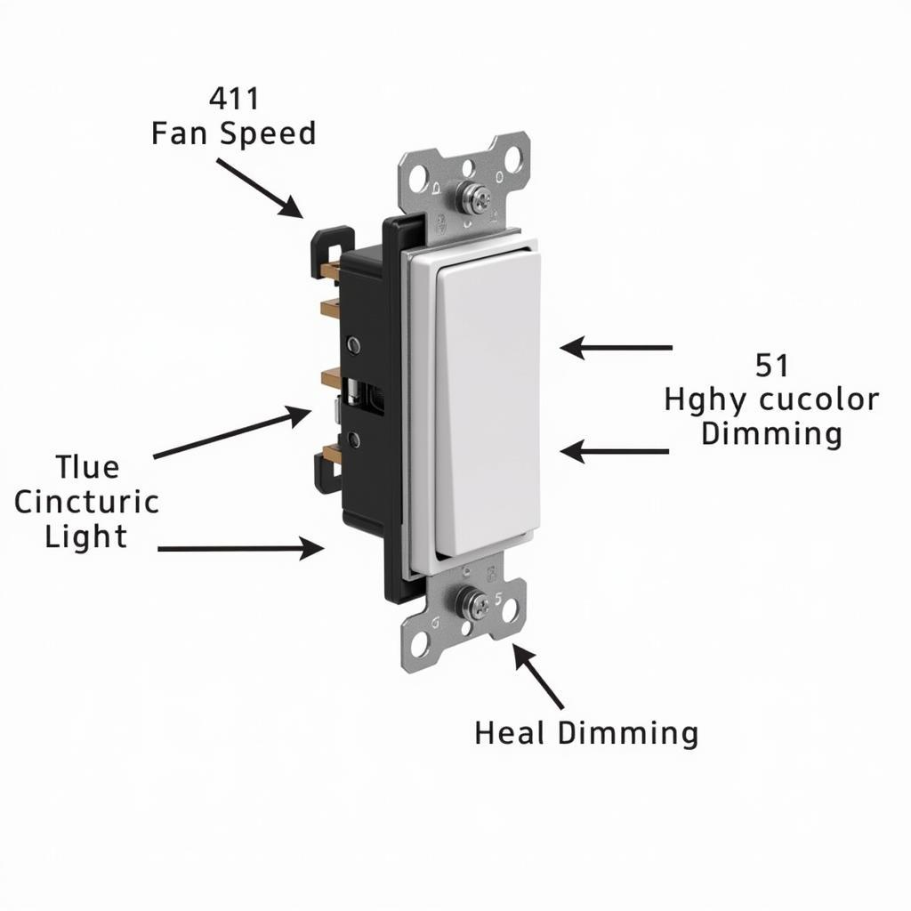 Fan dimmer combine switch mechanism diagram