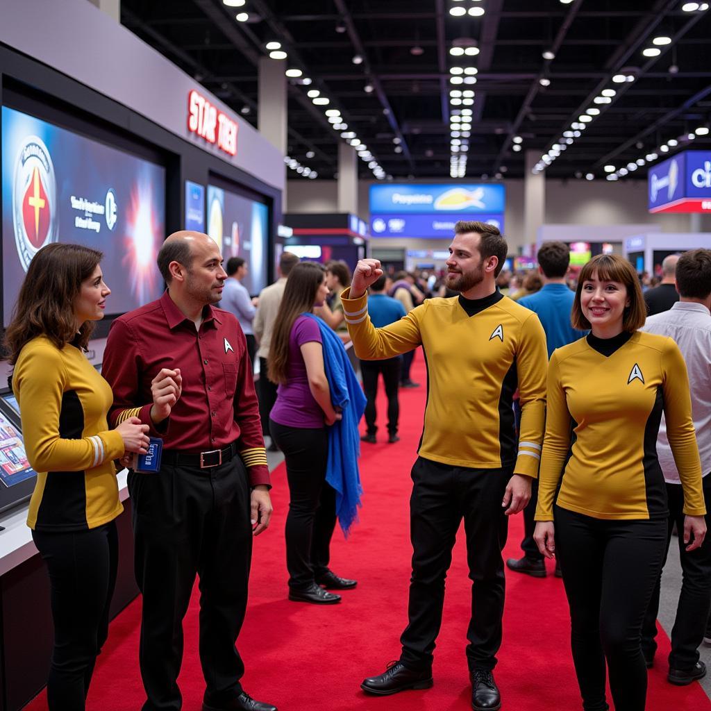 Star Trek fans at a convention