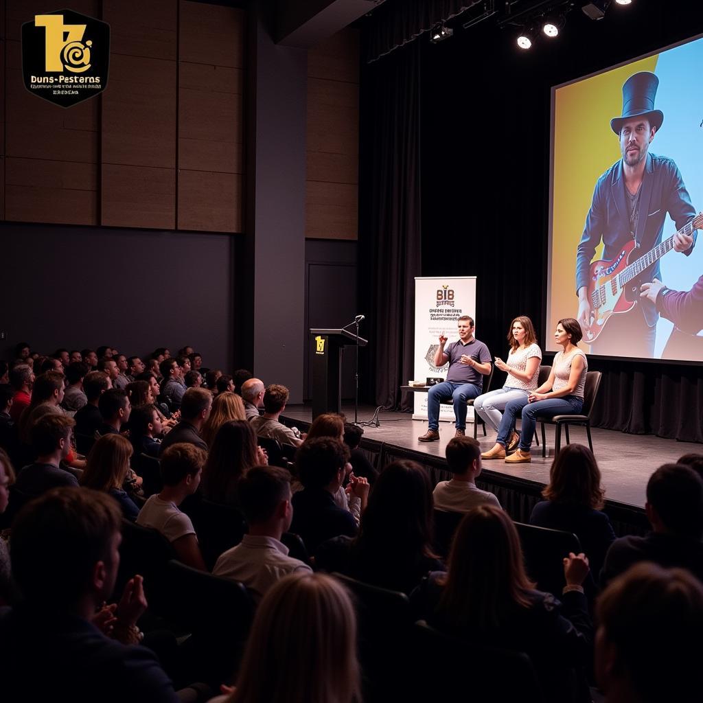 Panel discussion at a fan fest