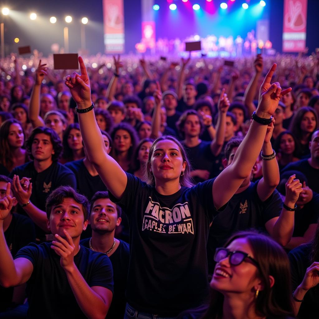 Fans Gathering for a Concert