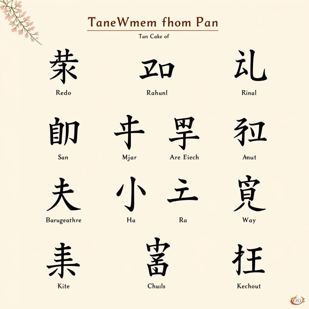 Variations of the Fan Chinese Given Name