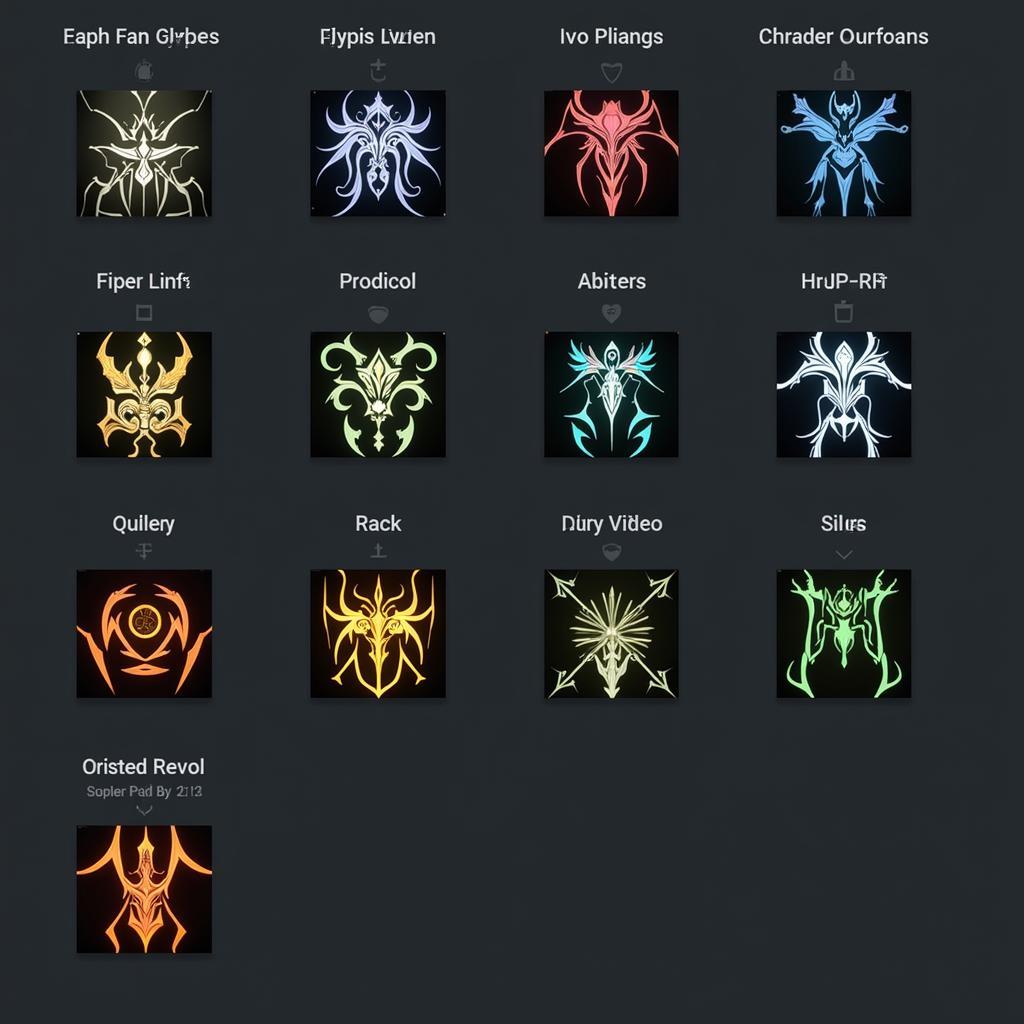 Warframe Fan Glyphs Showcase