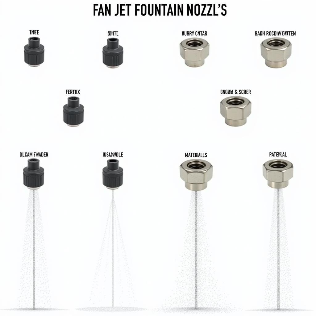 Fan Jet Nozzle Types and Sizes