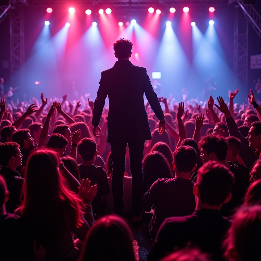 Fan Kyu Hyun captivating the audience during a concert