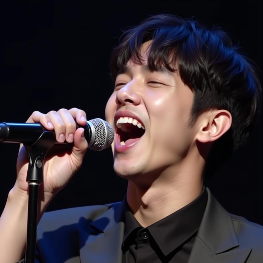 Fan Kyu Hyun showcasing his vocal range