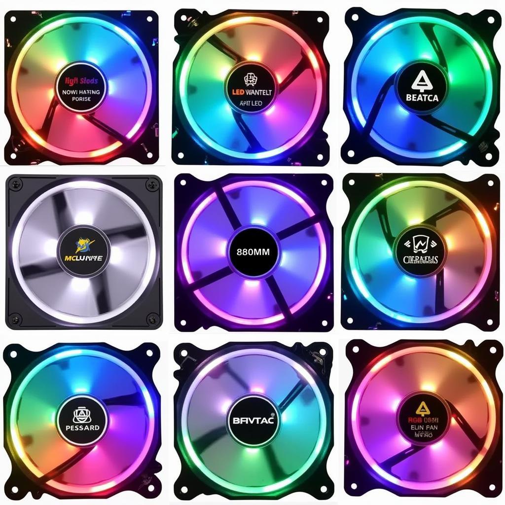 Different Types of 80mm LED Fans