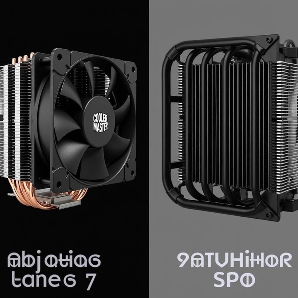 Cooler Master CPU air cooler and AIO liquid cooler