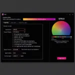 Fan-Led Forgame RGB Control Software Interface