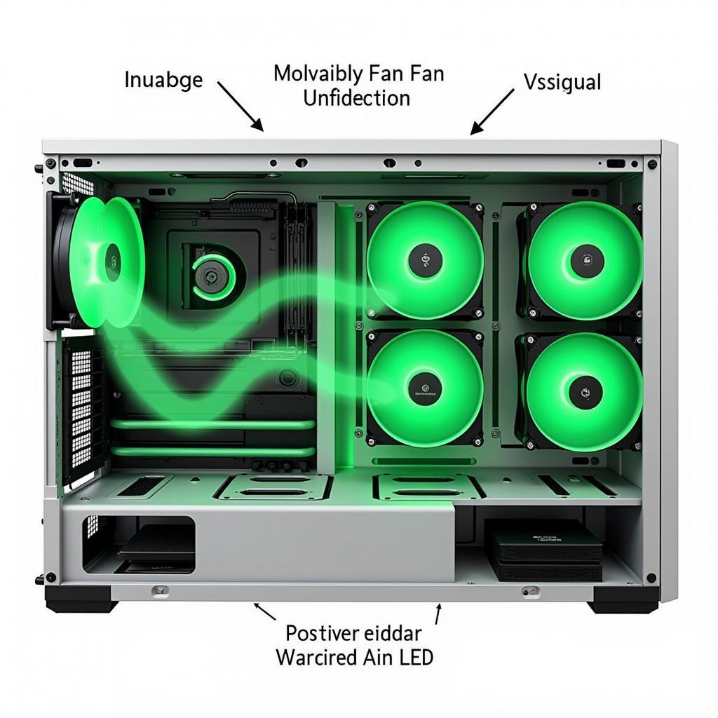 Fan Led Green Optimal Airflow Setup