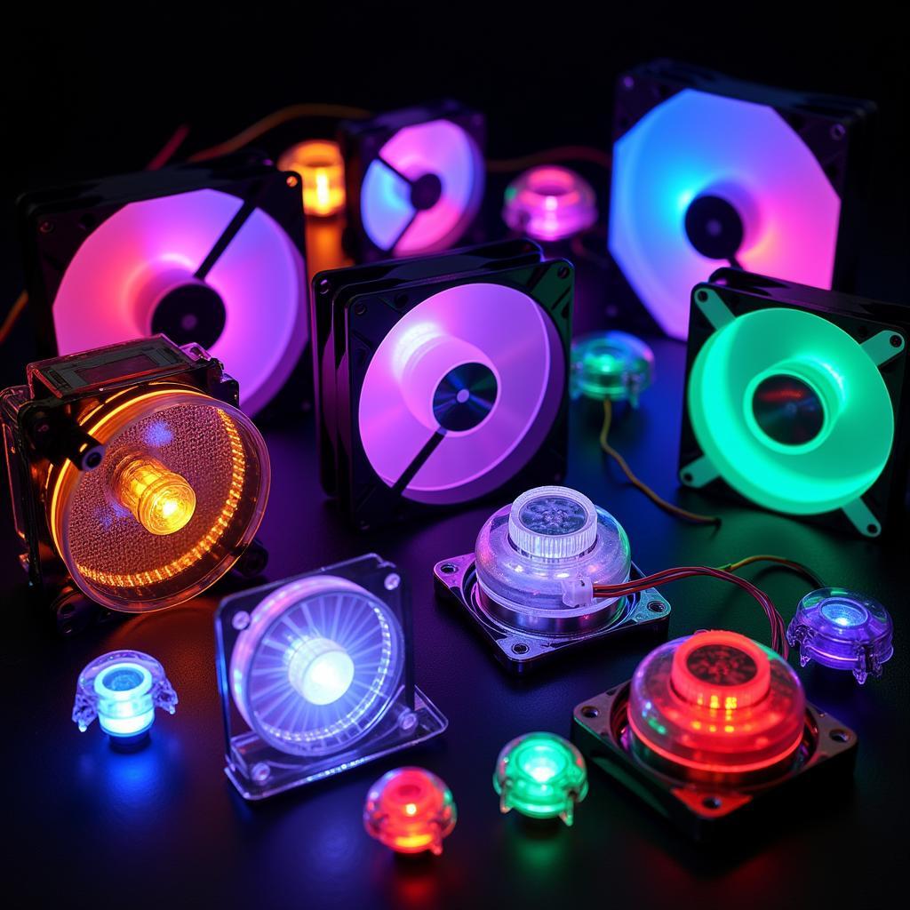 Types of Fan Led Zing RGB An Phat Lights