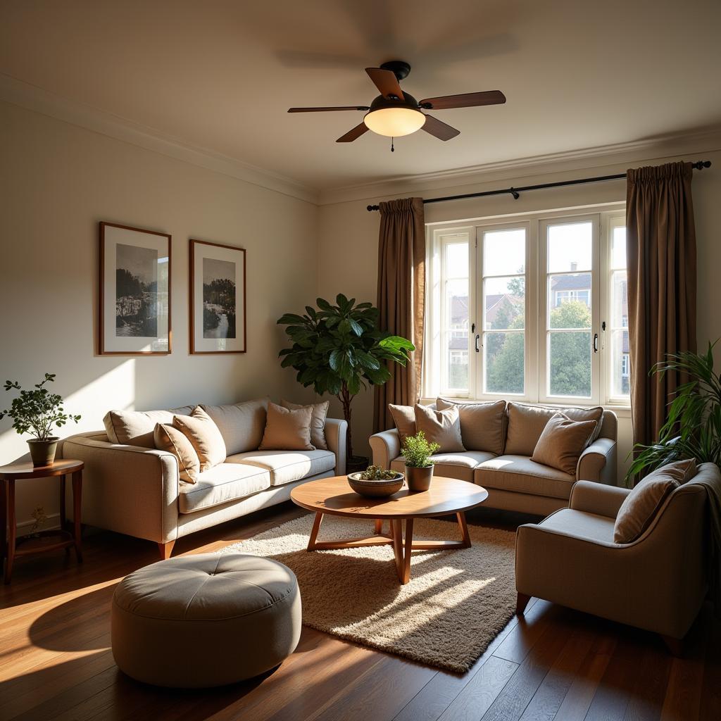 Fan Light in Living Room