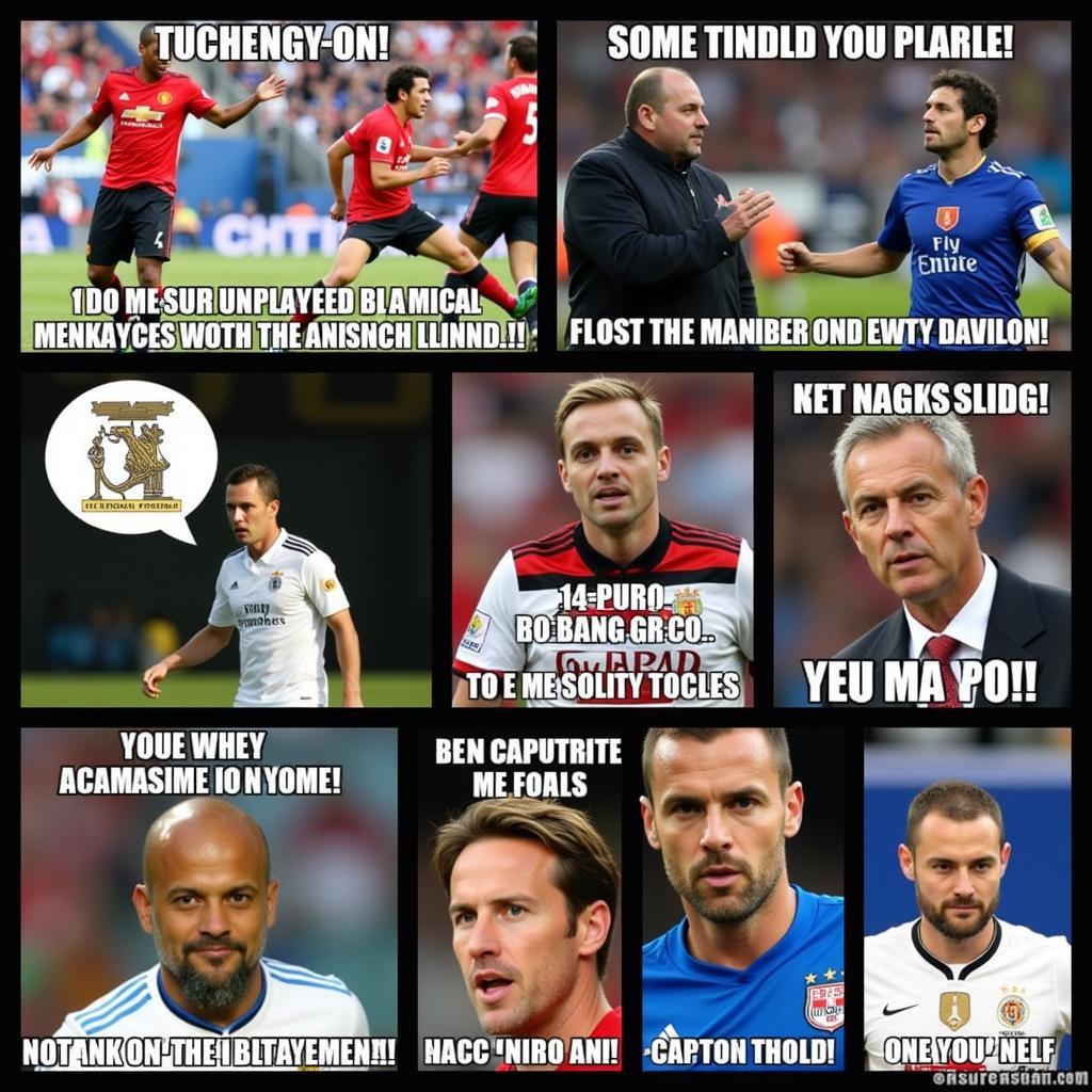 Humorous Football Memes on Social Media