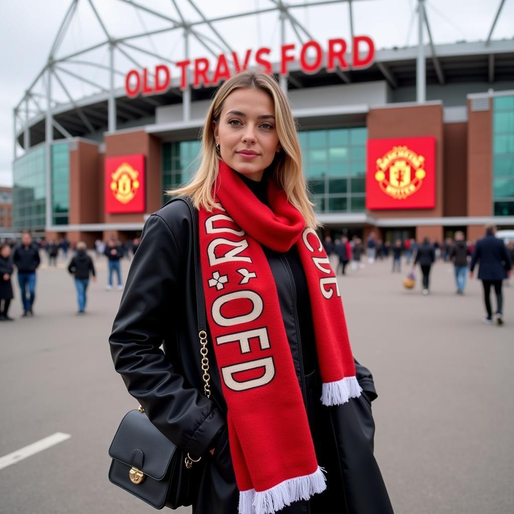 Fan MU Hot Girl at Old Trafford