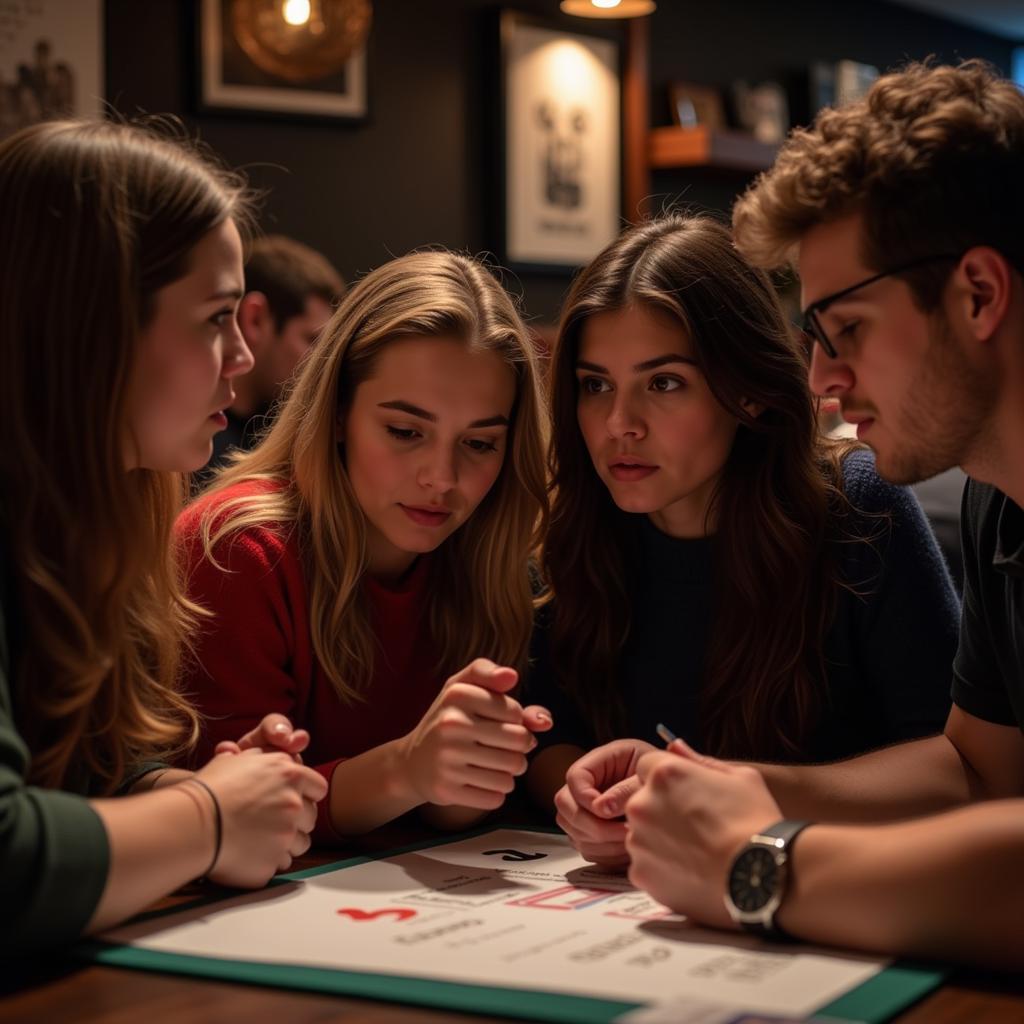 Fans participating in a trivia night