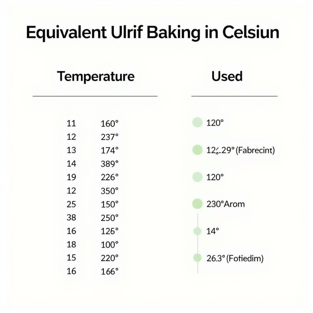 Fan Oven Temperature Conversion Chart