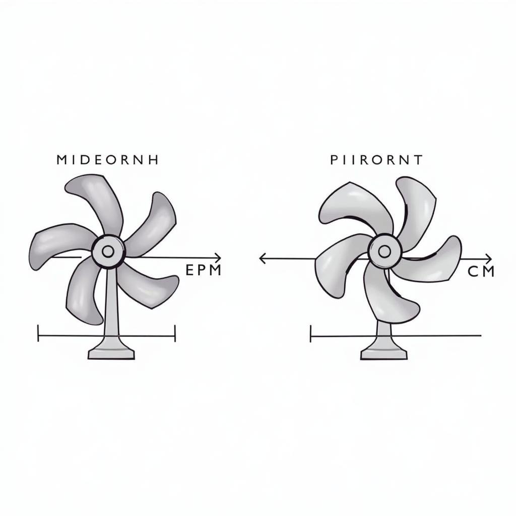 Fan RPM vs CFM Illustration