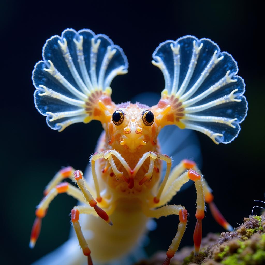 Fan Shrimp Feeding