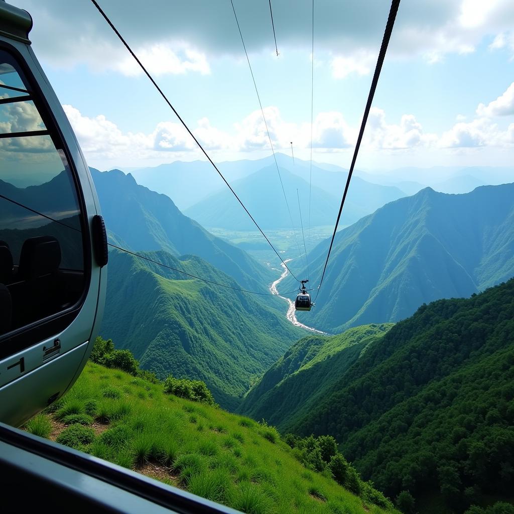 Fan Si Pan Cable Car View