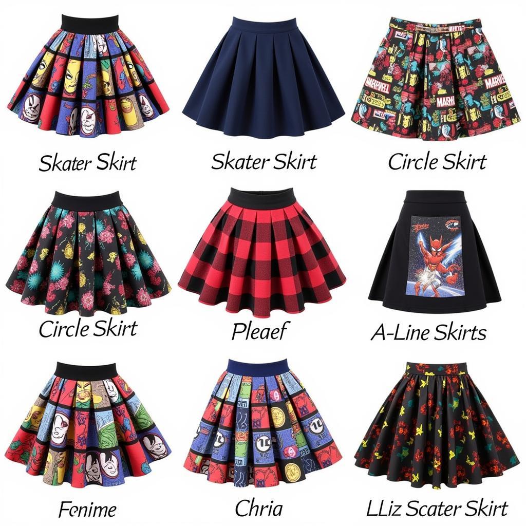 Different Fan Skirt Styles