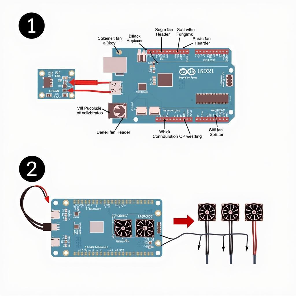 Installing a fan splitter in a PC case