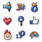 Examples of Facebook Fan Stickers