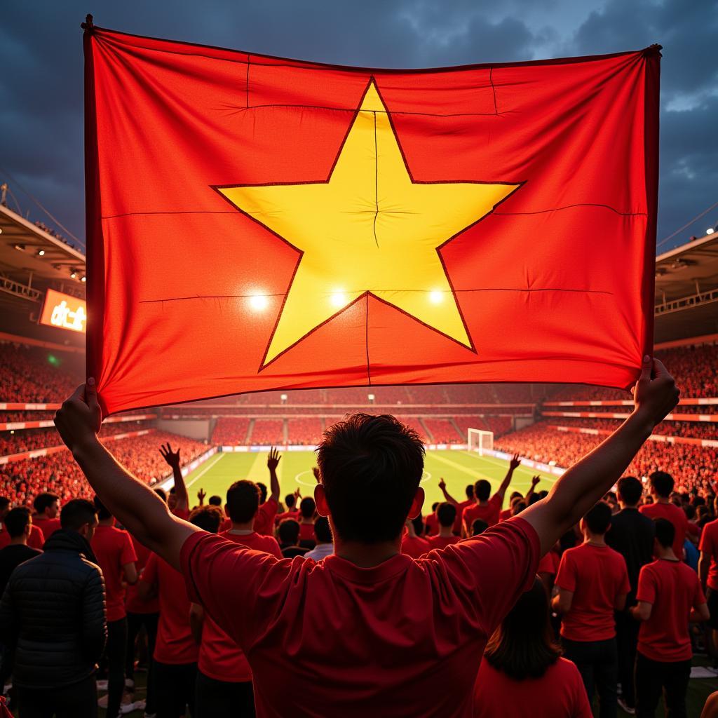 Vietnamese Football Fan Banner