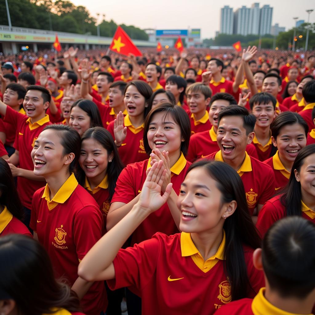 Vietnamese Football Fan Gathering