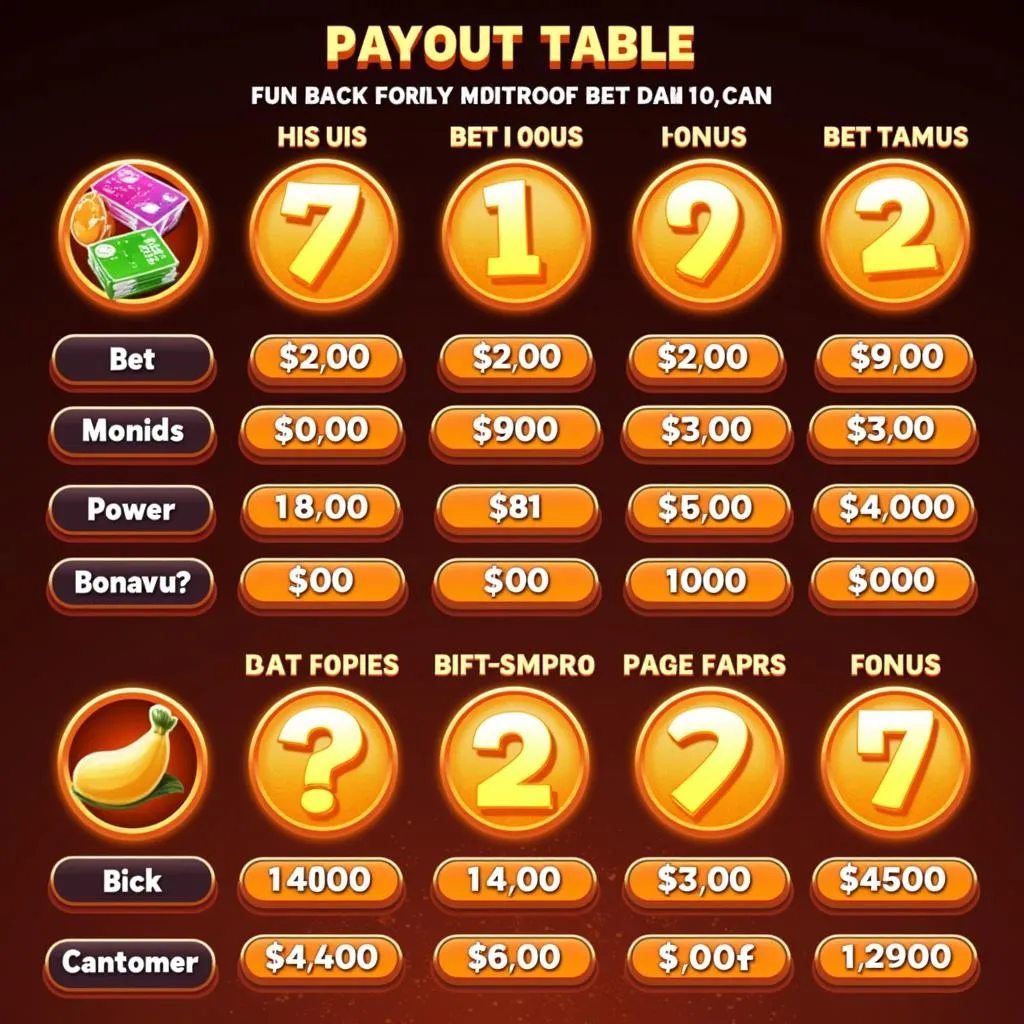 Fan Tan Online: Payout Table