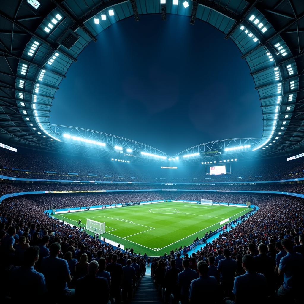 Football Stadium with Blockchain Overlay