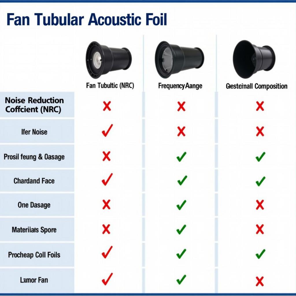 Fan Tubular Acoustic Foil Comparison