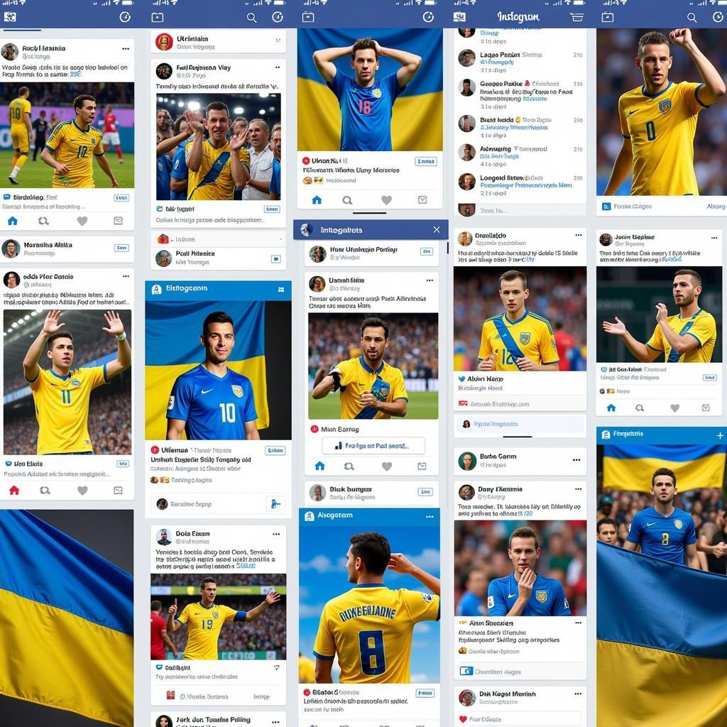 Ukrainian Football Fans Engaging on Social Media