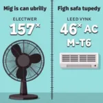 Fan vs Air Conditioner Electricity Usage