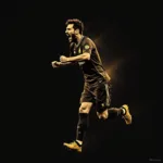 Lionel Messi Celebration in Gold