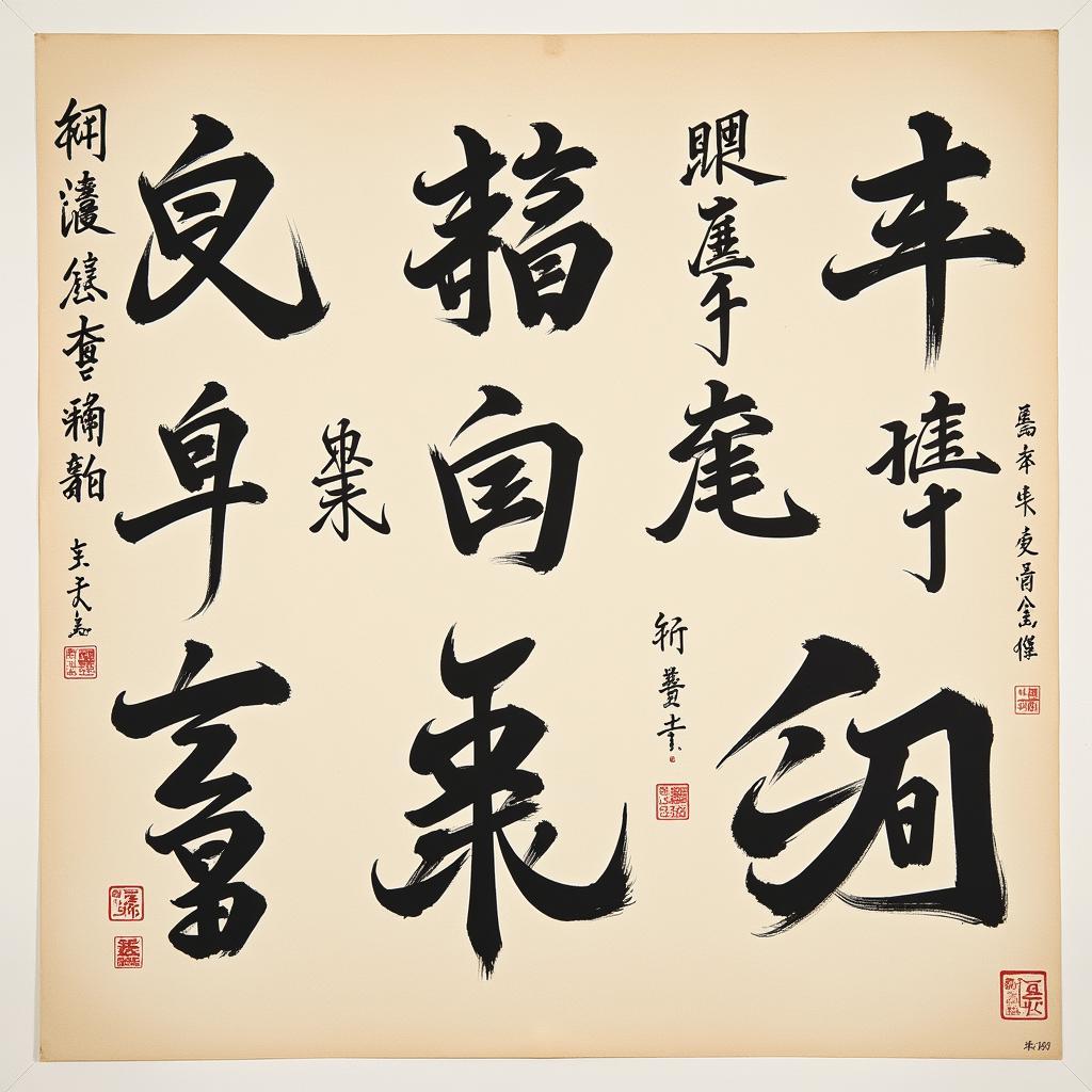 Fan Zeng's Calligraphy