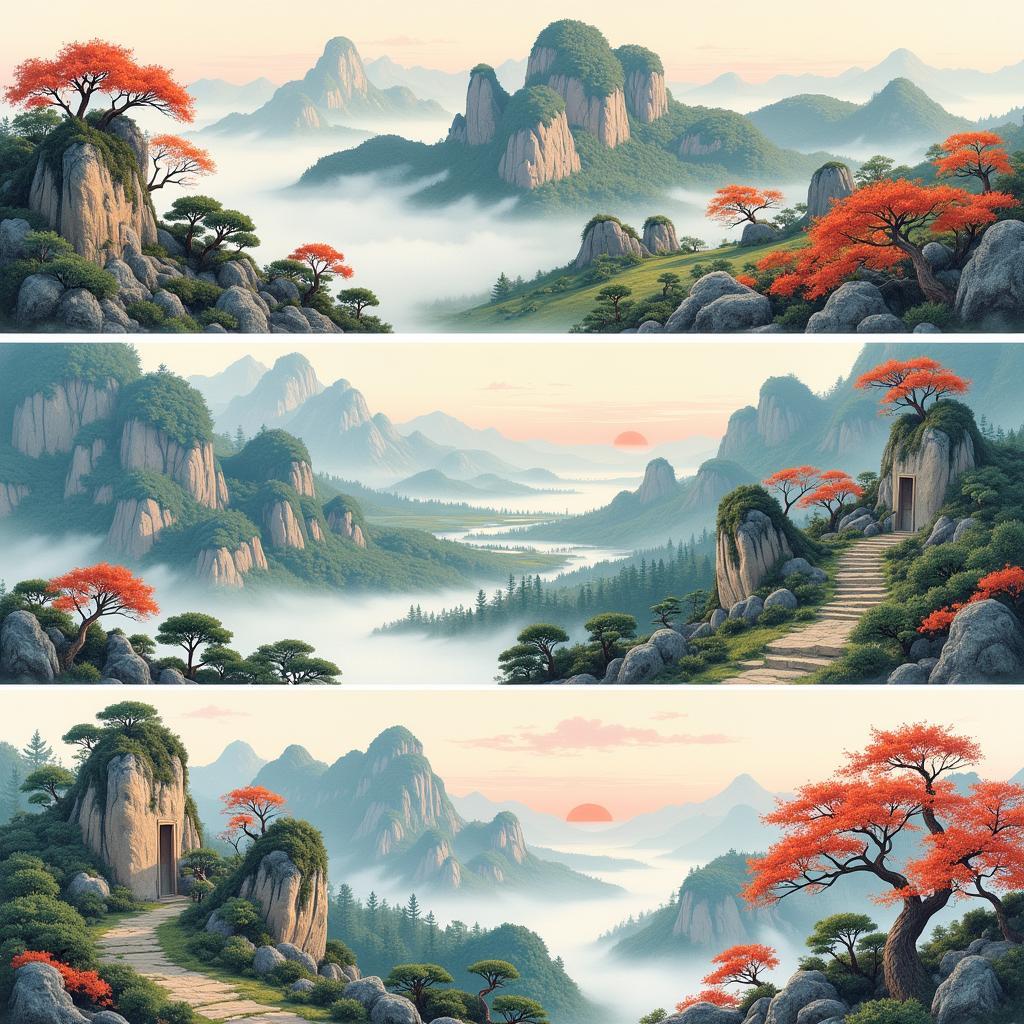 Fan Zeng's Landscape Paintings