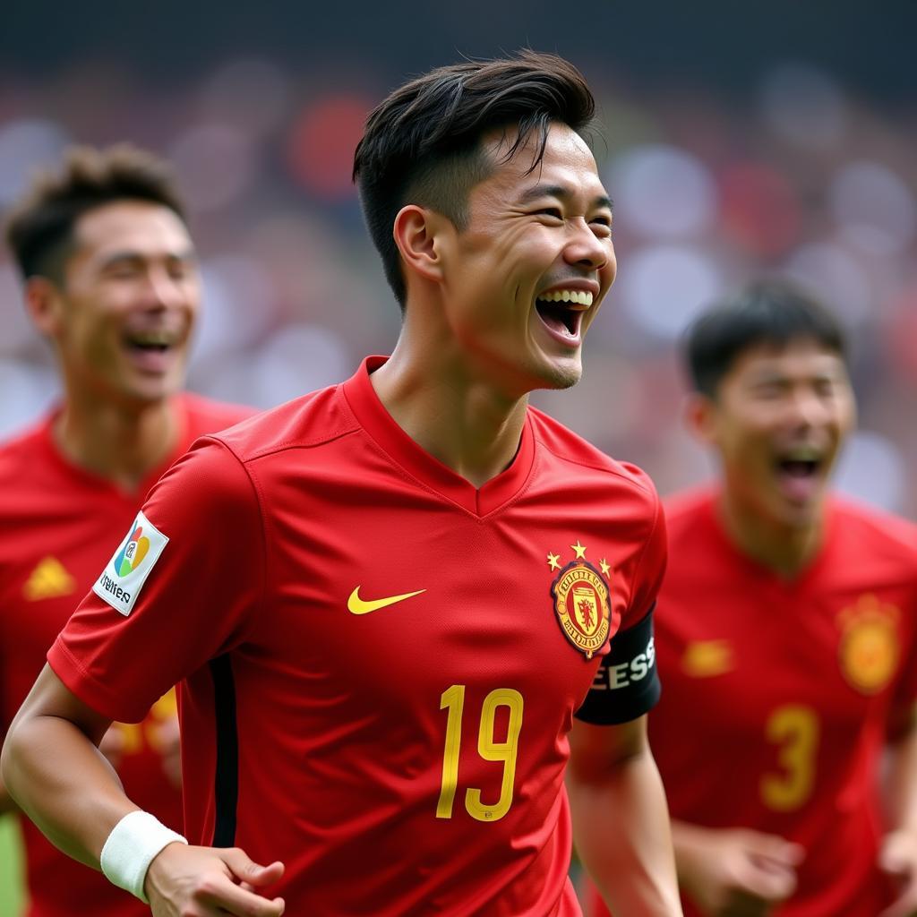 Fan Zizquan representing China in an international fixture.