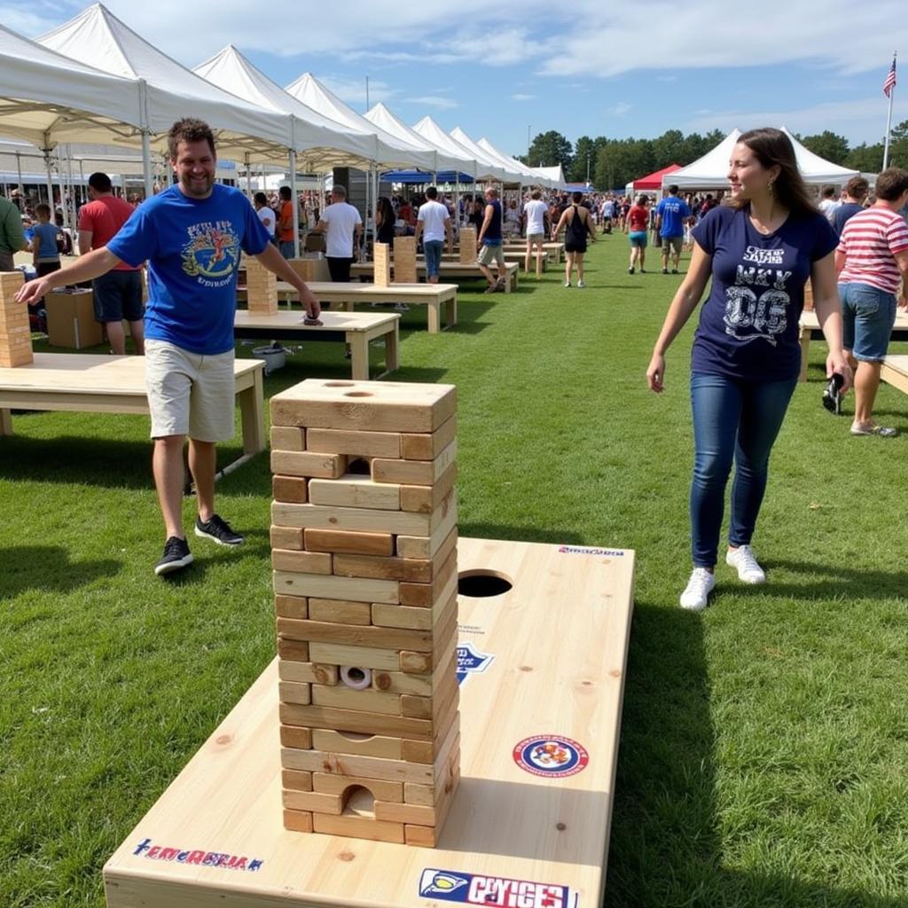 Interactive Games at Fan Zone Evans GA