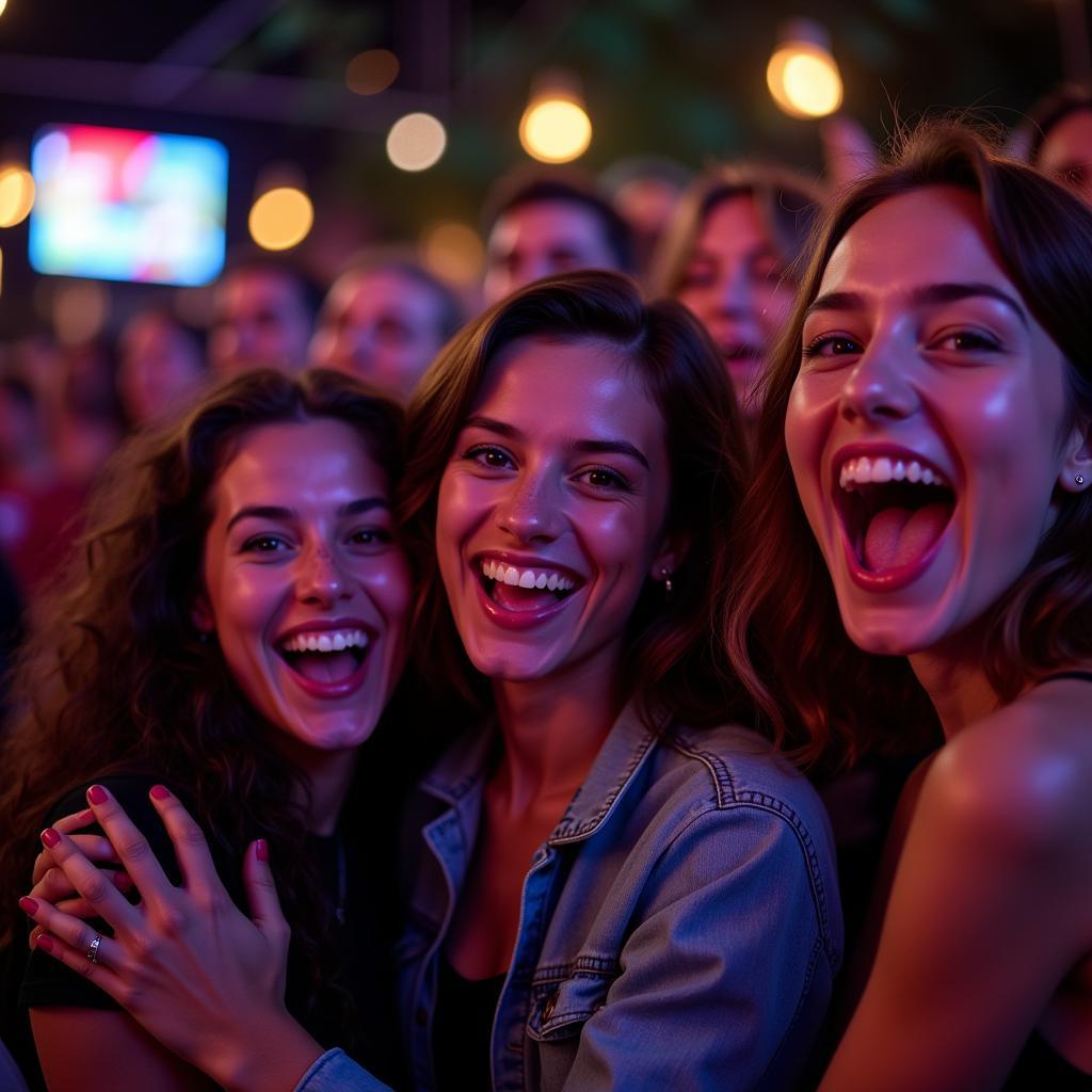 Fans Enjoying a Watch Party