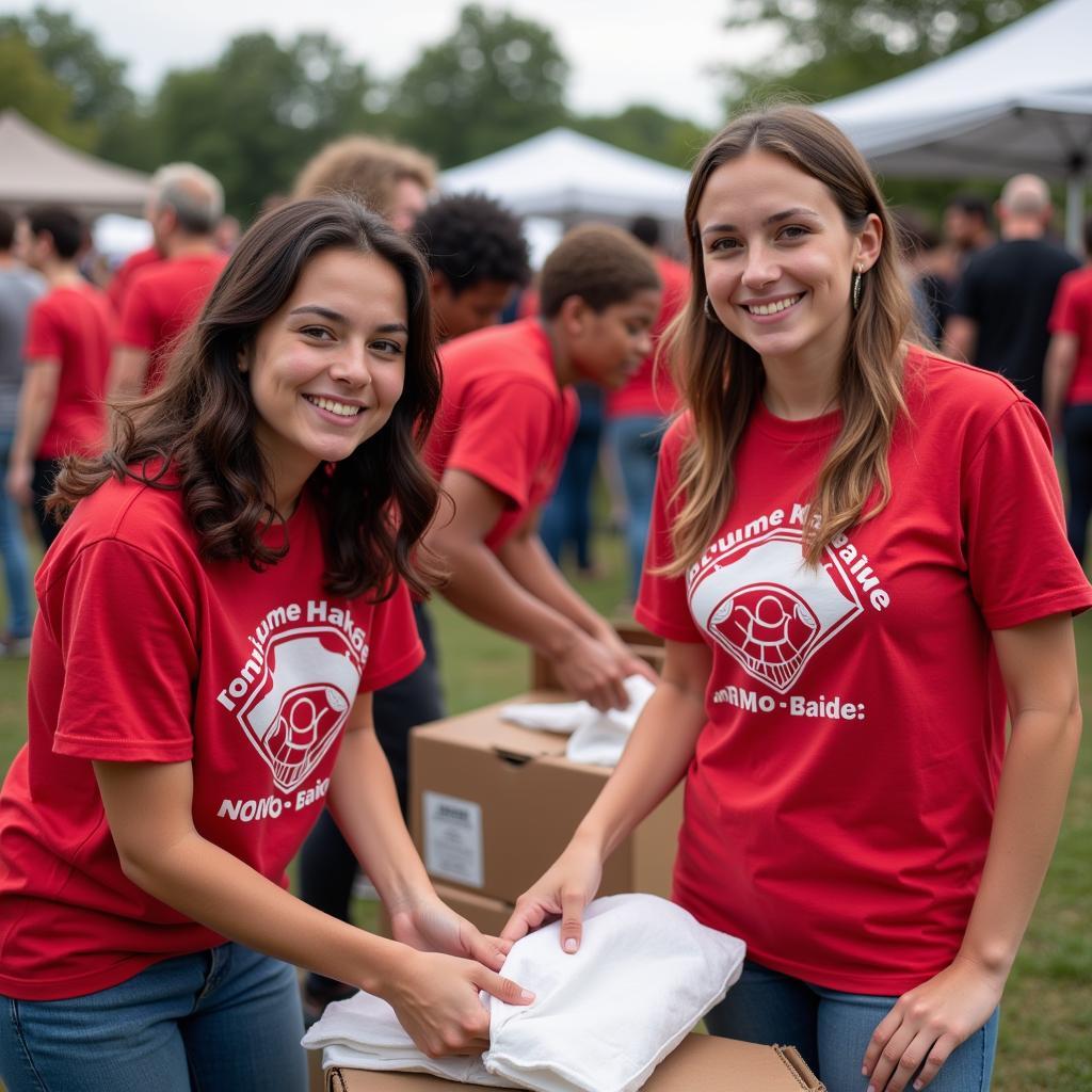 Fans at Charity Event