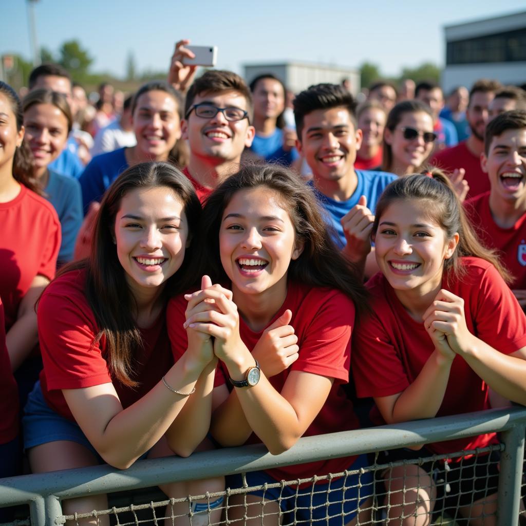 Fans at Open Training Session