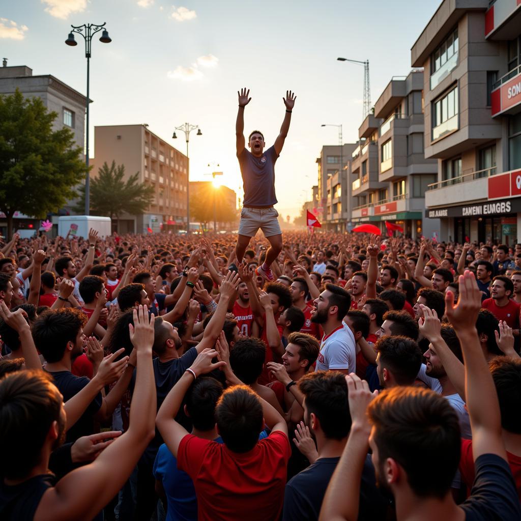 Fans Celebrating Victory