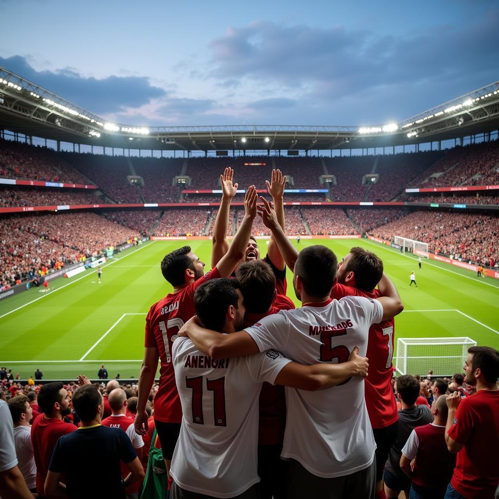 Fans Celebrating Victory