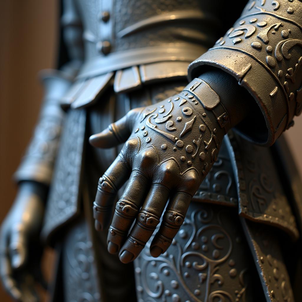 Fantasy Armor Details Giant Statue