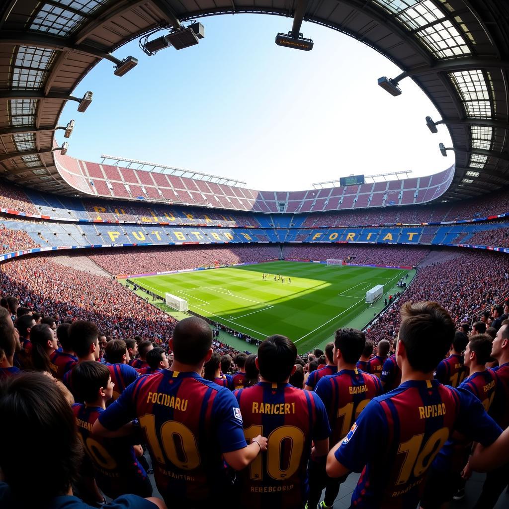 FC Barcelona Fans at Camp Nou