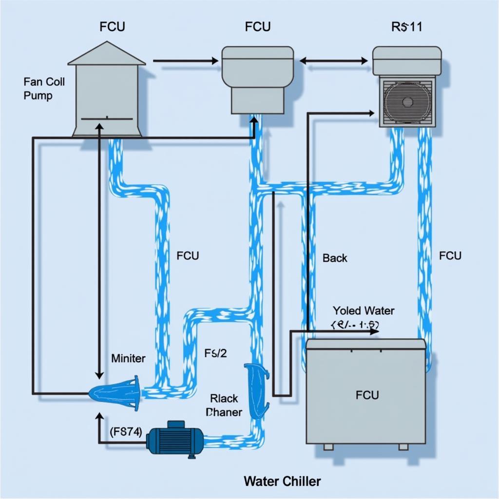 FCU and Water Chiller Connection Diagram