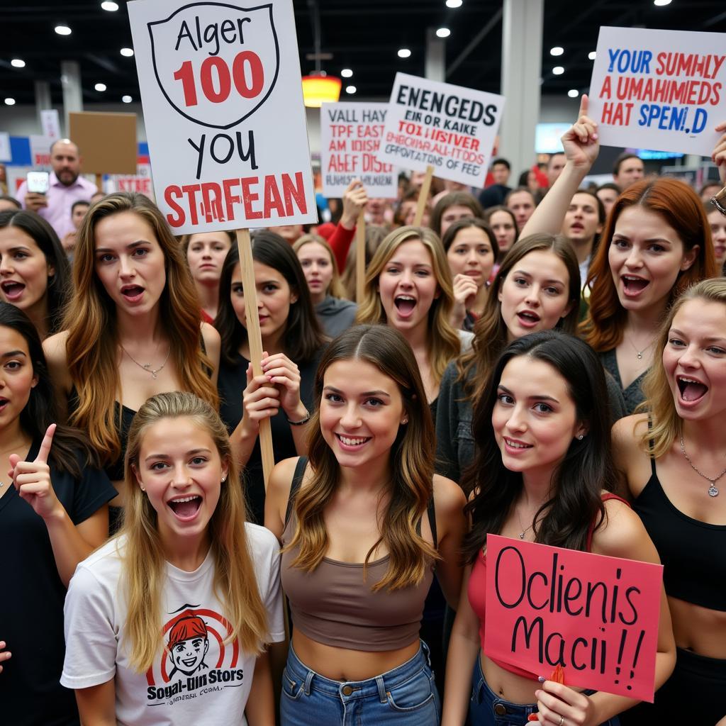 Female Fans Protesting Archie