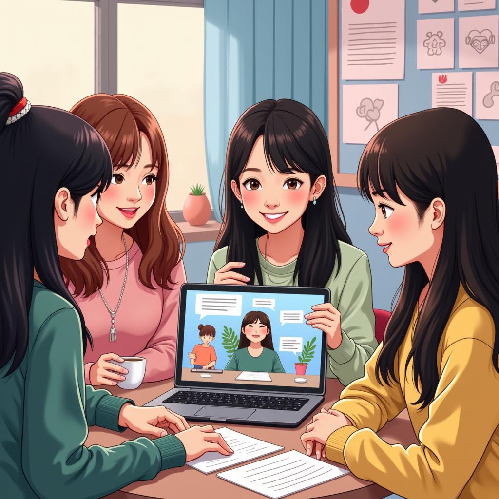 Female Kpop Fans Online Community